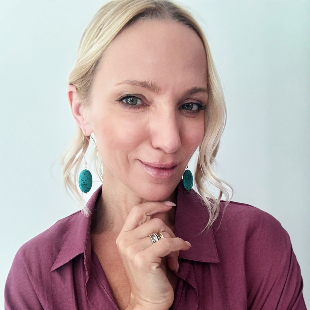 LARGE STONE | Drop Earrings: Silver / Green Aventurine