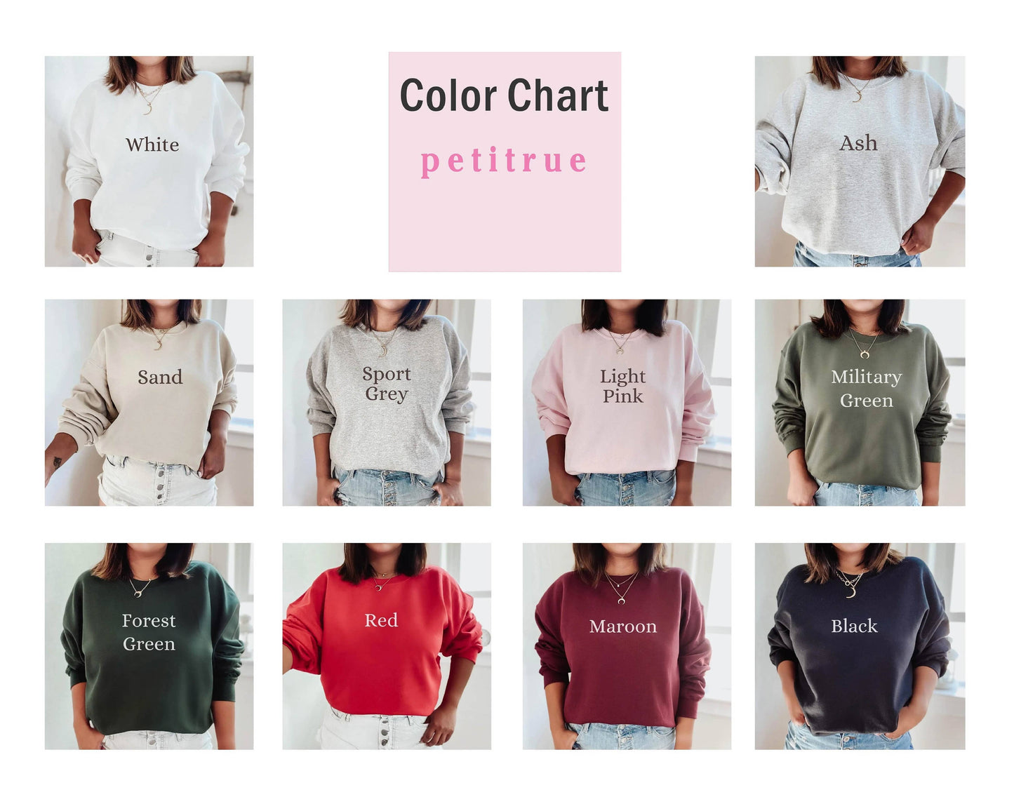 Pilates Crewneck Sweatshirt for Women Fitness Sweater: Sand / Small