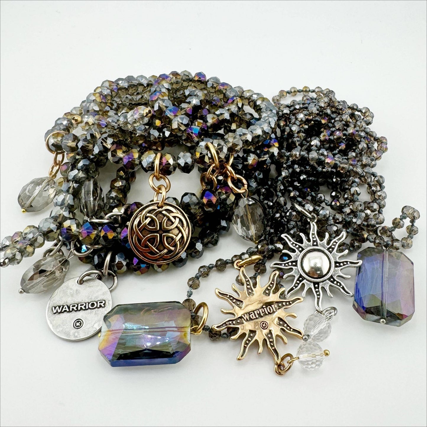 WARRIOR | CELTIC KNOT | Crystal Boho Wrap: Gold / S/M