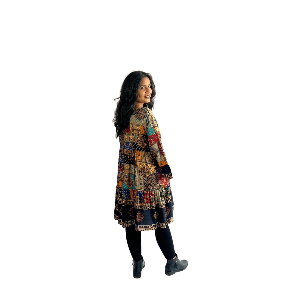 Odelise Dress | Suzani Print | XS