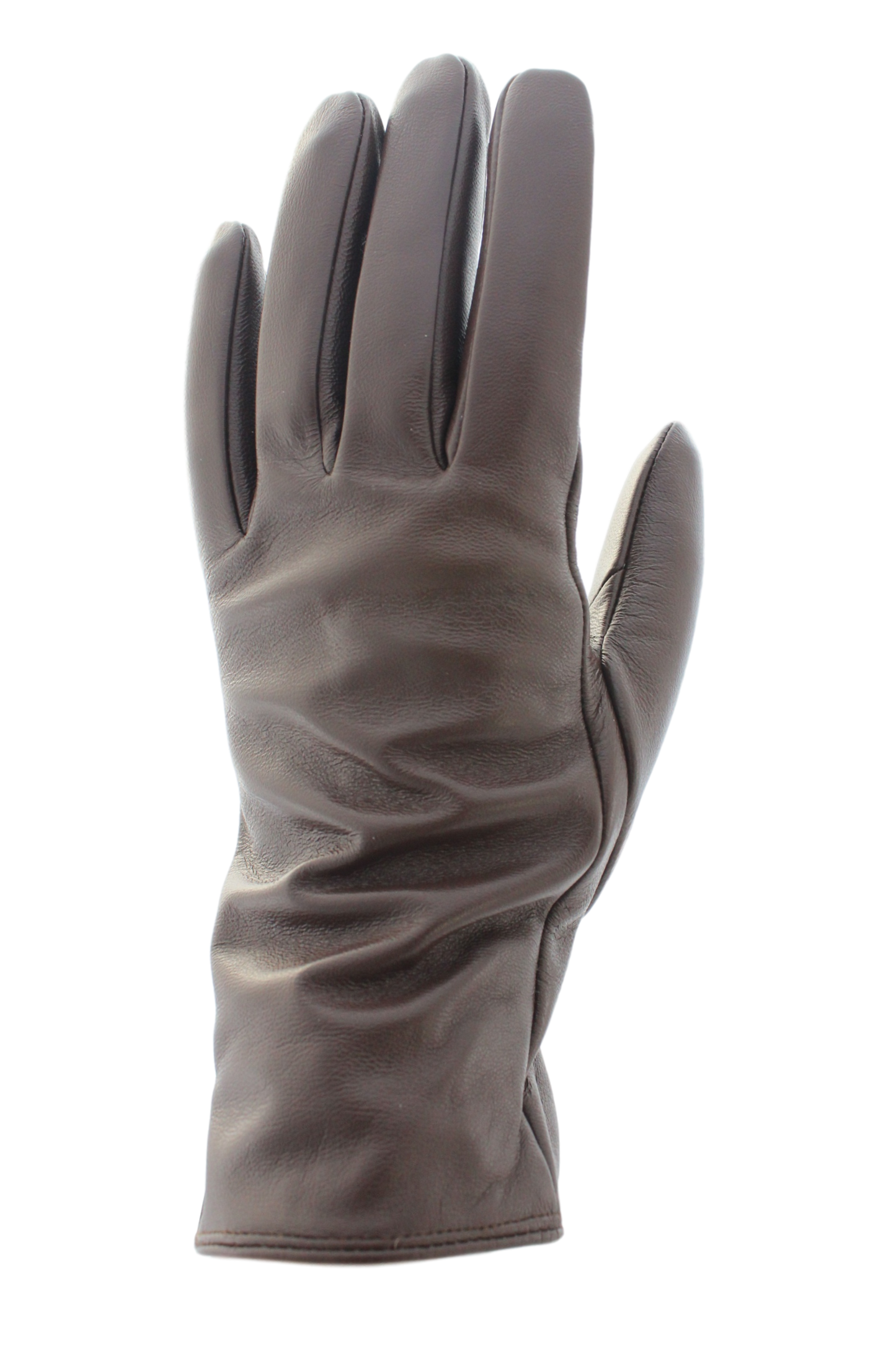 Women's Leather Wool Lined Gloves: Black / Extra Large