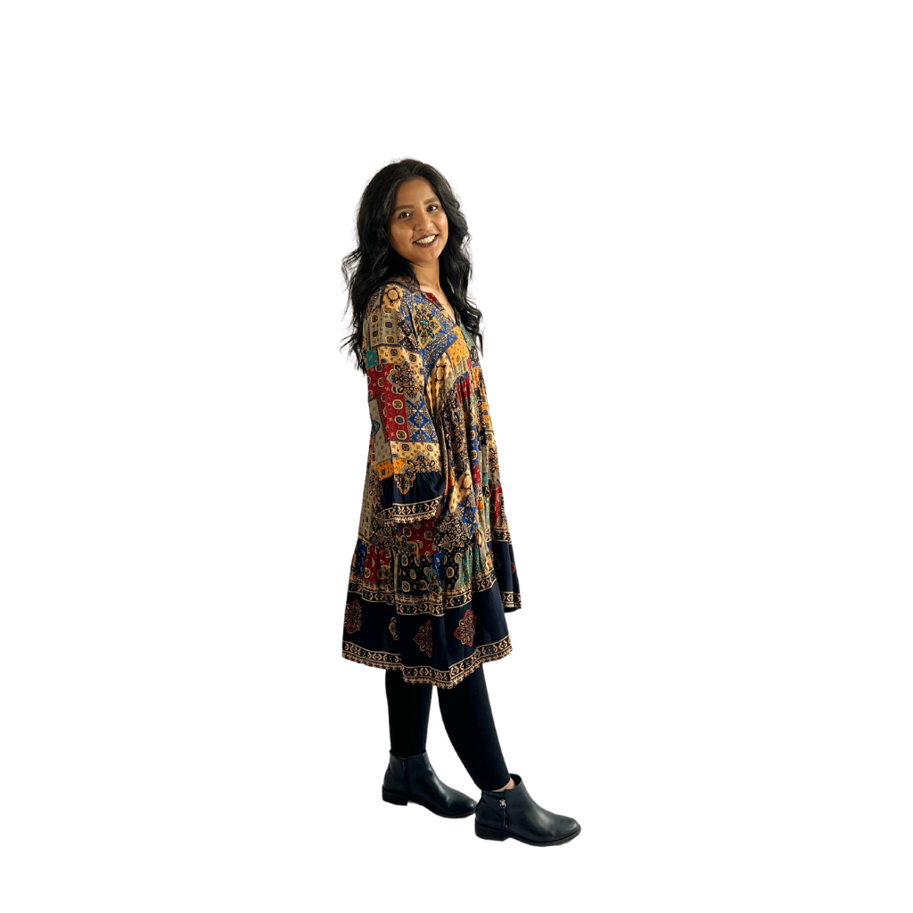 Odelise Dress | Suzani Print | XS