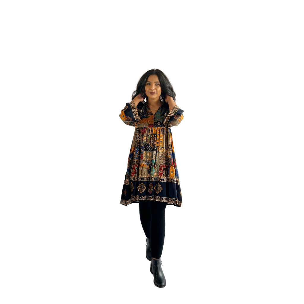 Odelise Dress | Suzani Print | XS