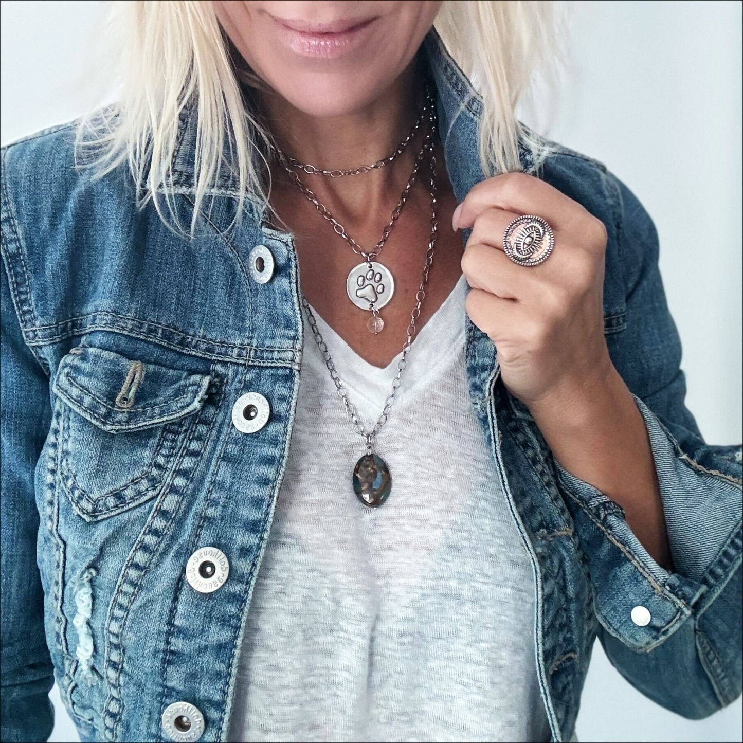 UNCONDITIONAL LOVE | PAW | Original Necklace: Silver