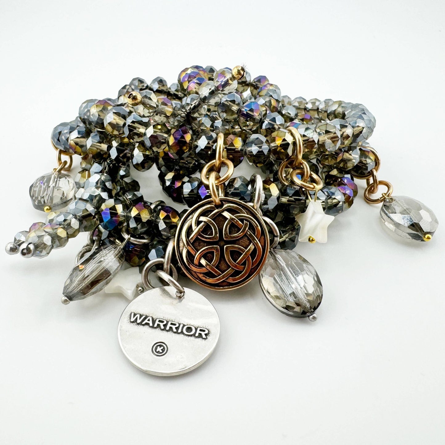 WARRIOR | CELTIC KNOT | Crystal Boho Wrap: Gold / S/M