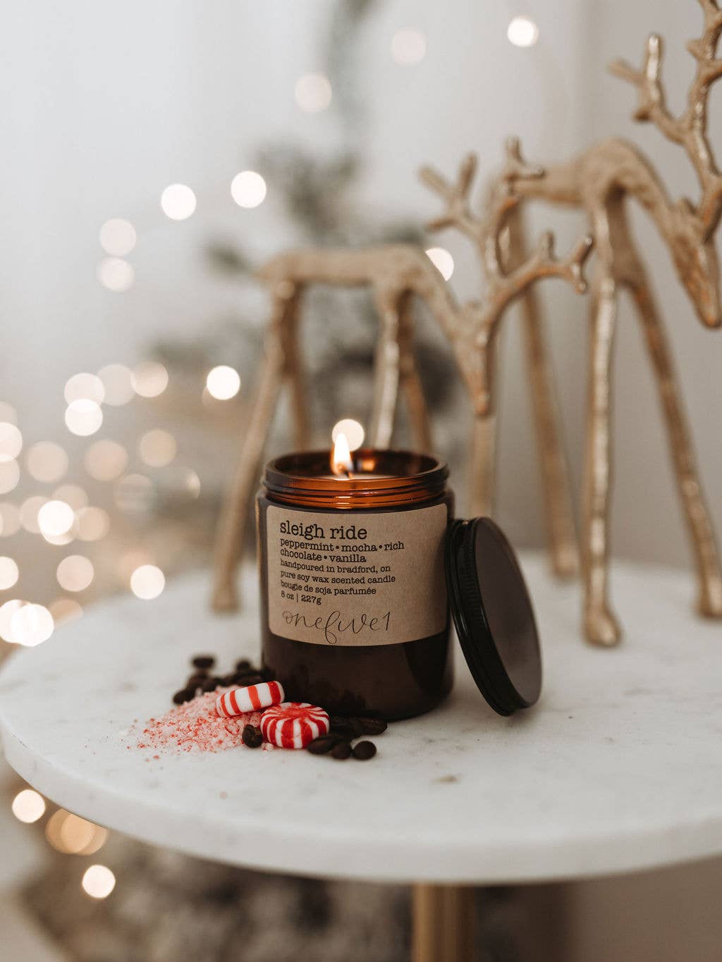 Sleigh ride- soy wax candle WINTER HOLIDAY TREATS BAKERY