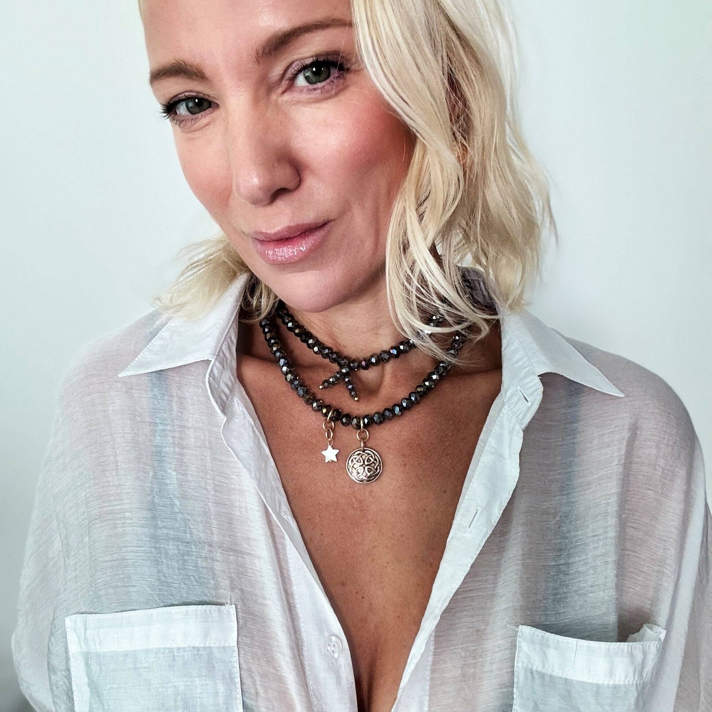 WARRIOR | CELTIC KNOT | Crystal Boho Wrap: Gold / S/M