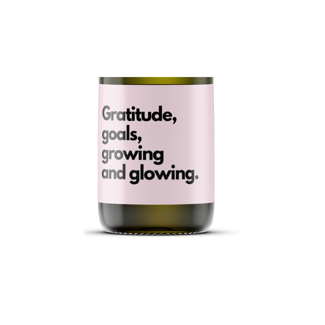 Gratitude, Goals, Growing, Glowing, Soy Candle,: Bergamot Cedarwood