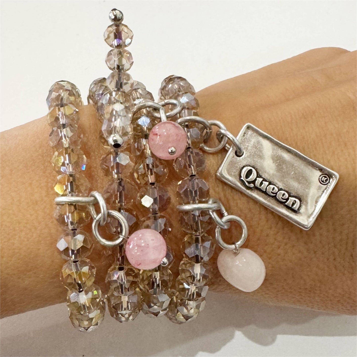 QUEEN | Crystal Boho Wrap: Gold / M/L (15")