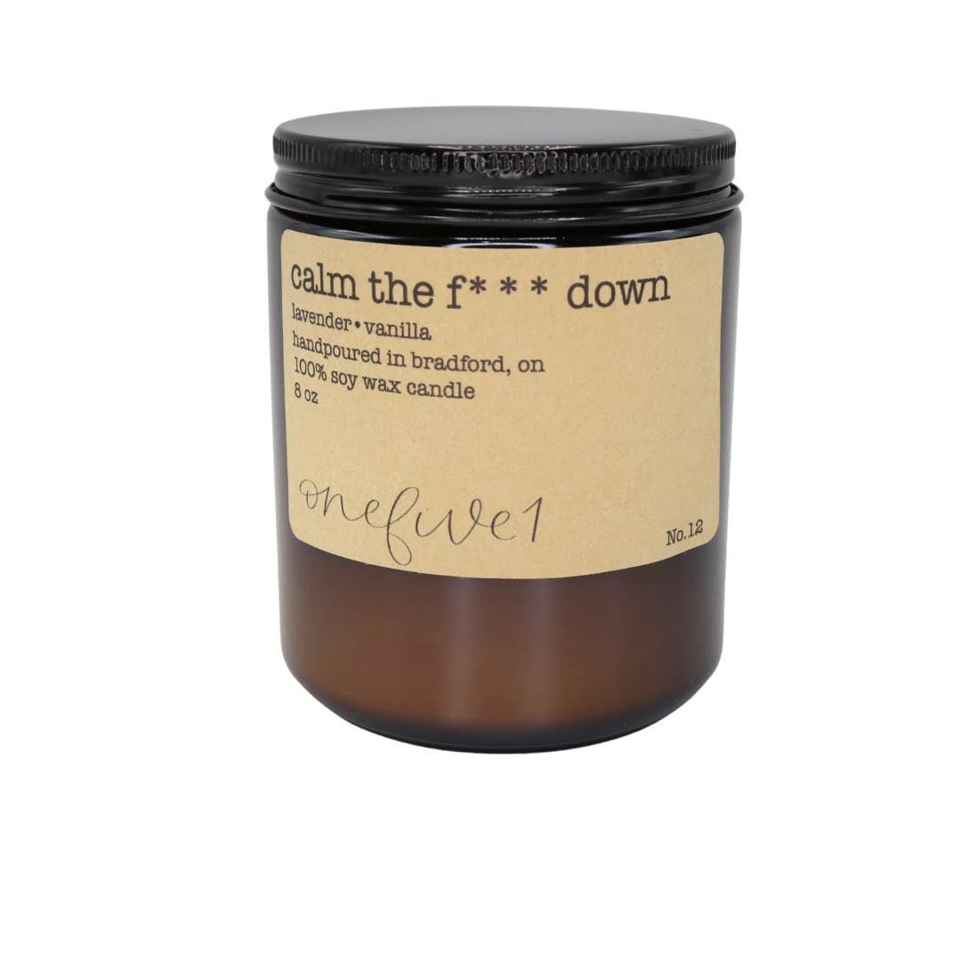 Calm the f*** down soy wax candle - SIGNATURE LINE