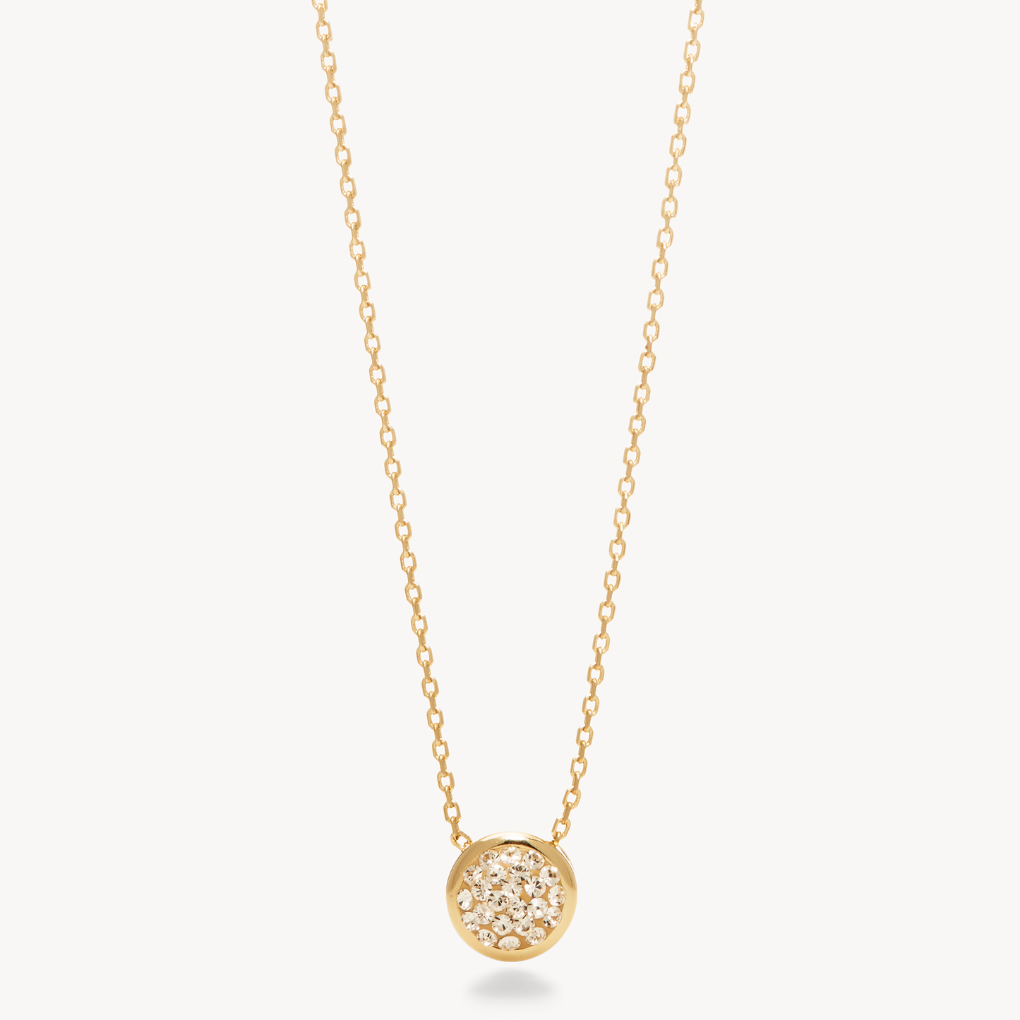 Sparkle Bezel Pendant Necklace