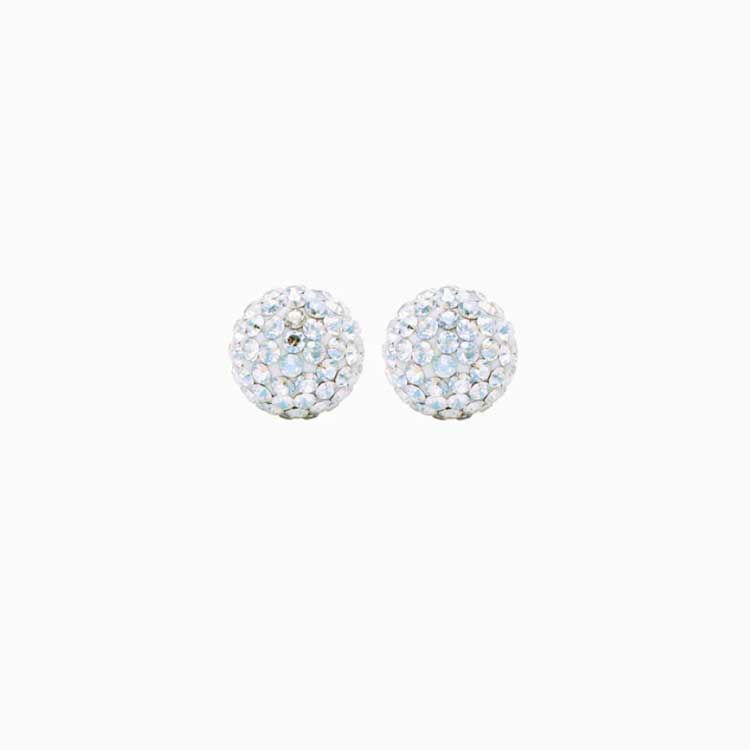 Birthstone Sparkle Ball Stud Earrings