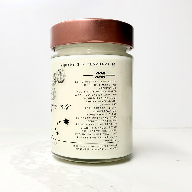 Zodiac Birthday Month Candle Collection, Funny Zodiac Candle