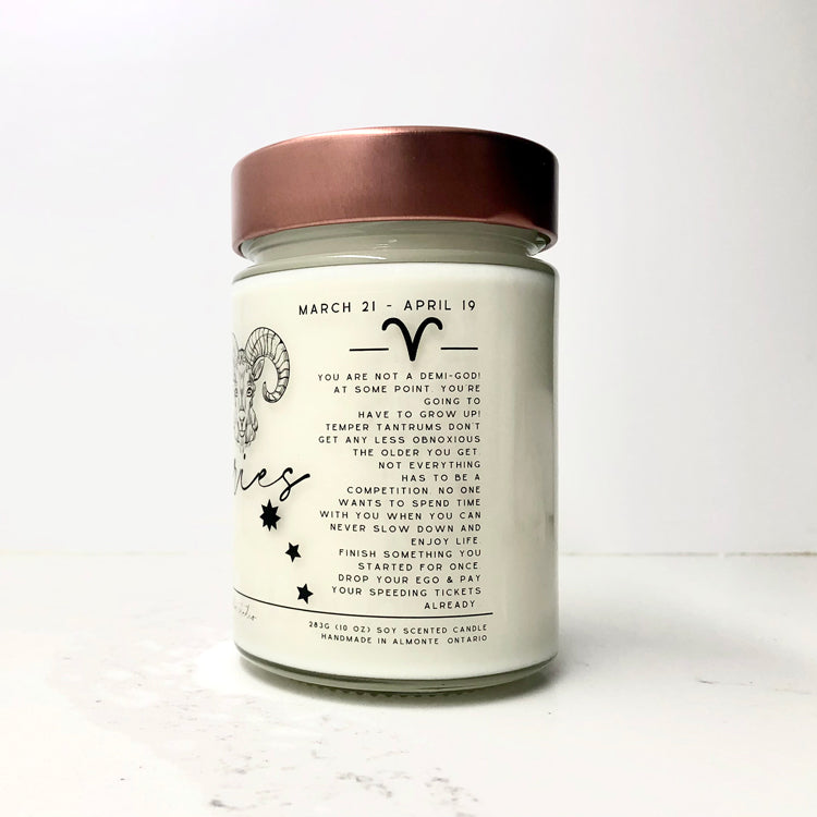 Zodiac Birthday Month Candle Collection, Funny Zodiac Candle
