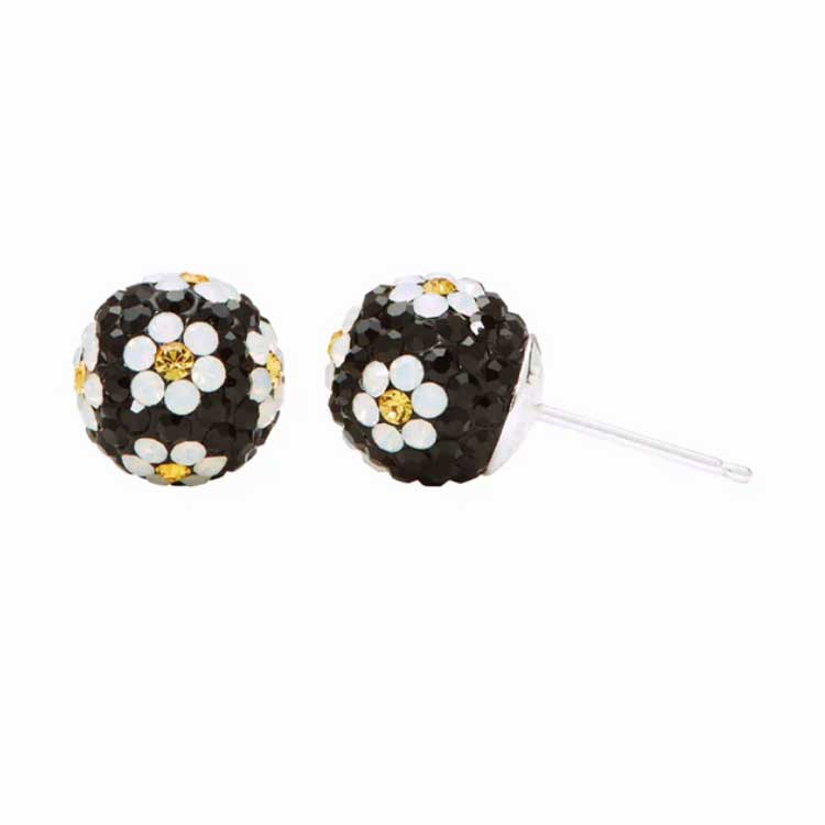 8mm Sparkle Ball Stud Earring
