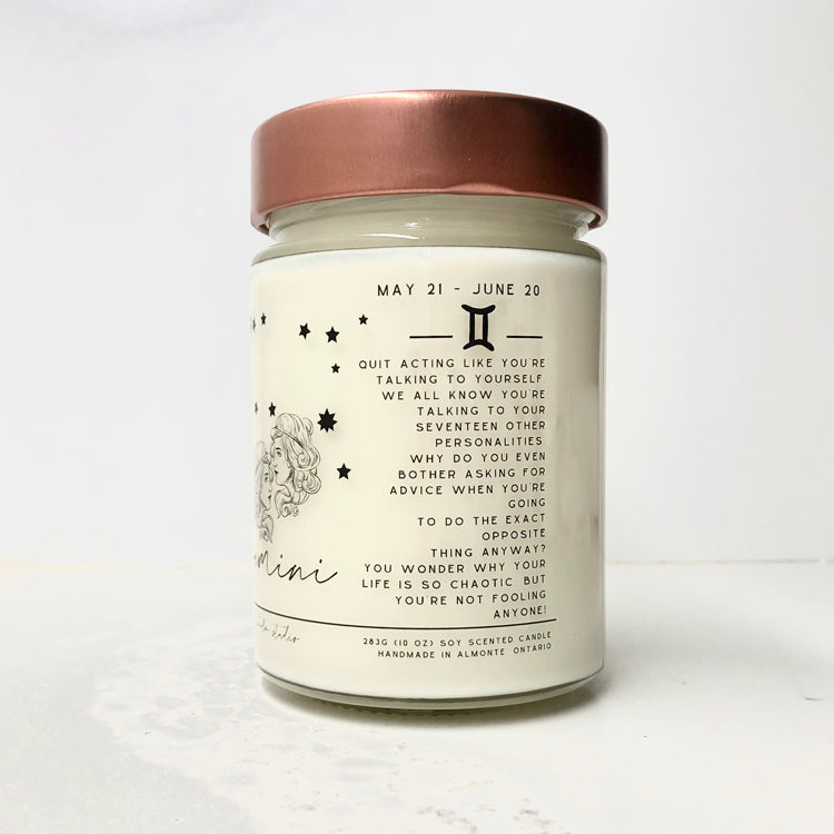 Zodiac Birthday Month Candle Collection, Funny Zodiac Candle