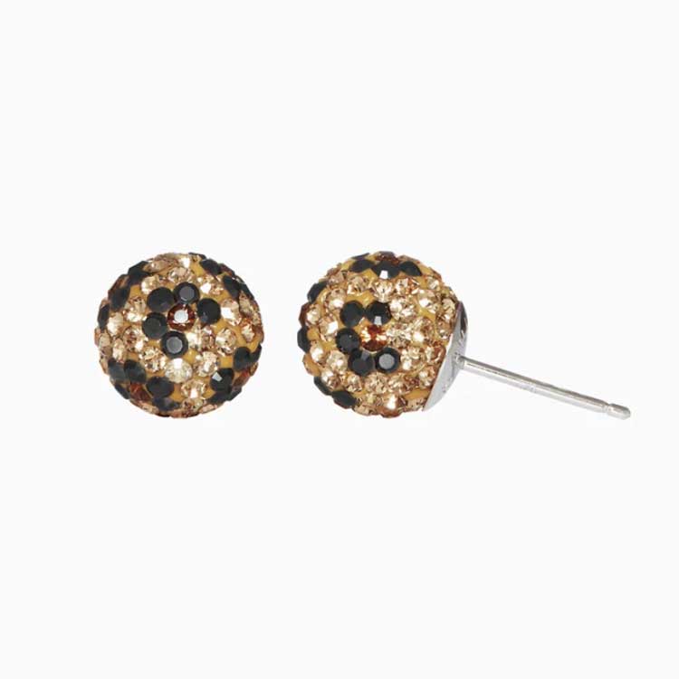 8mm Sparkle Ball Stud Earring
