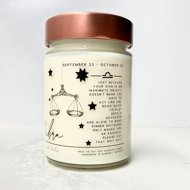 Zodiac Birthday Month Candle Collection, Funny Zodiac Candle