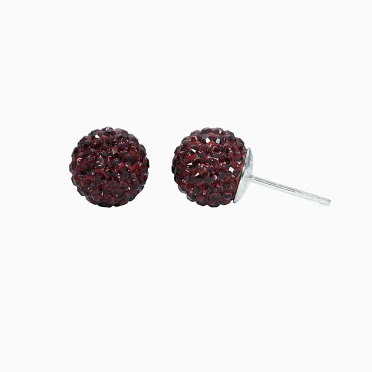 8mm Sparkle Ball Stud Earring