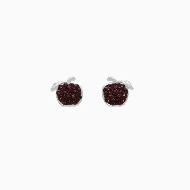 Mini Sparkle Stud Apple Earring