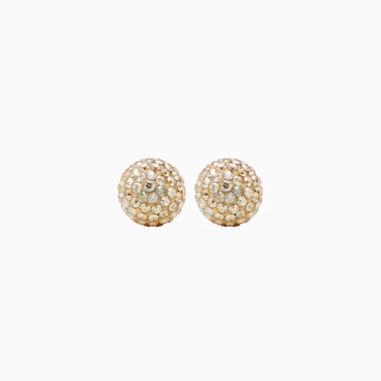 Birthstone Sparkle Ball Stud Earrings