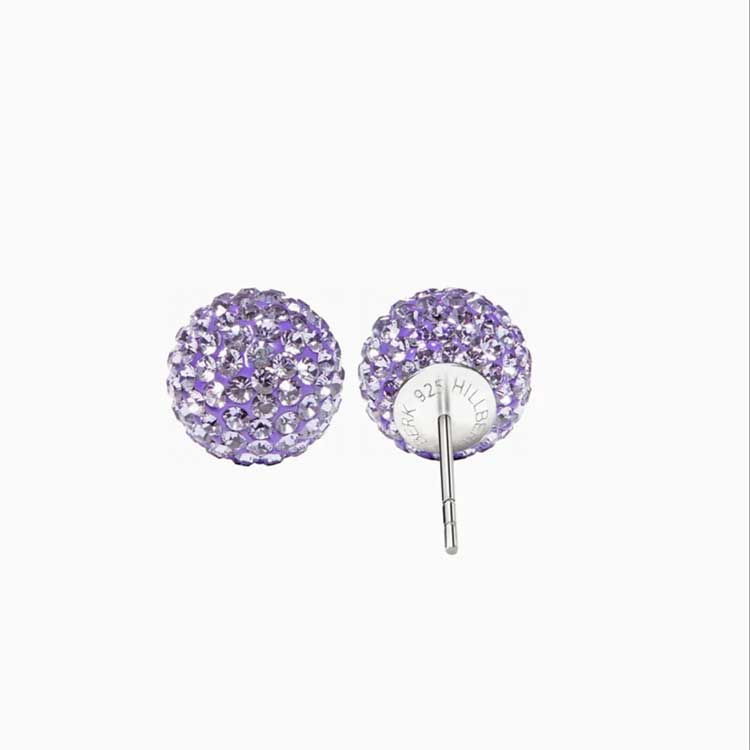 8mm Sparkle Ball Stud Earring