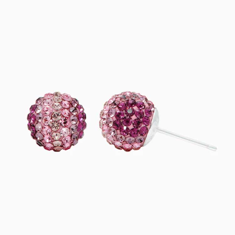 8mm Sparkle Ball Stud Earring