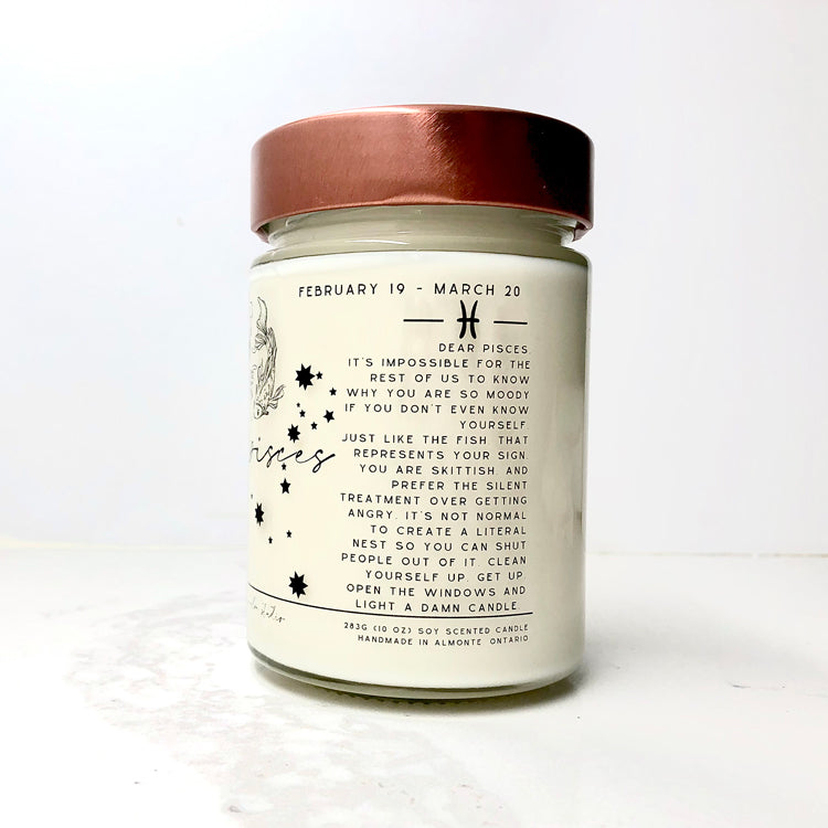 Zodiac Birthday Month Candle Collection, Funny Zodiac Candle