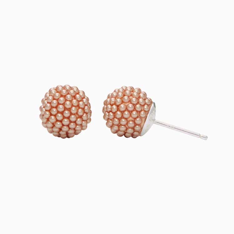 8mm Sparkle Ball Stud Earring