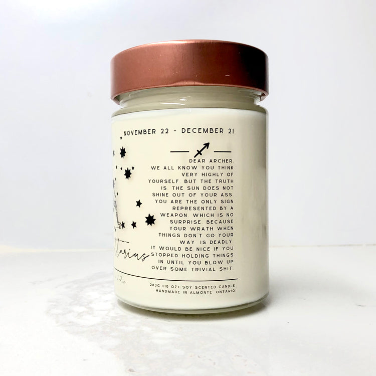 Zodiac Birthday Month Candle Collection, Funny Zodiac Candle