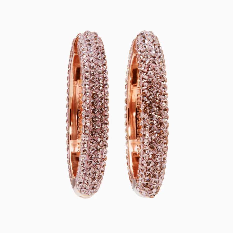 Sparkle Large Hoop Earring