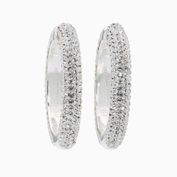 Sparkle Large Hoop Earring