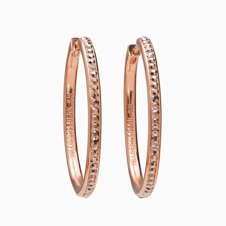 Sparkle Thin Hoop Earrings