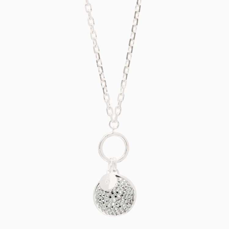 Sparkle Toggle Front Charm Pendant Necklace