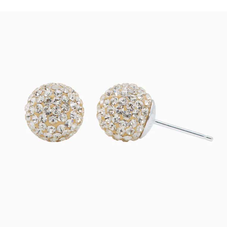 10mm Sparkle Ball Stud Earring