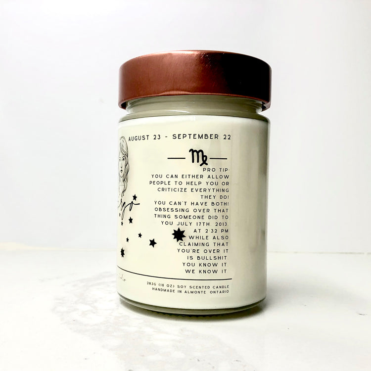 Zodiac Birthday Month Candle Collection, Funny Zodiac Candle