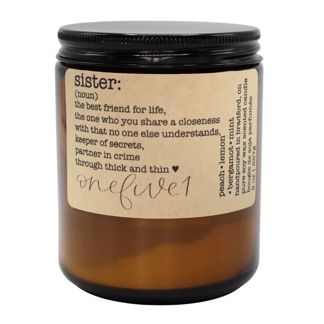 Sister definition soy candle MOTHERS DAY GIFT IDEA