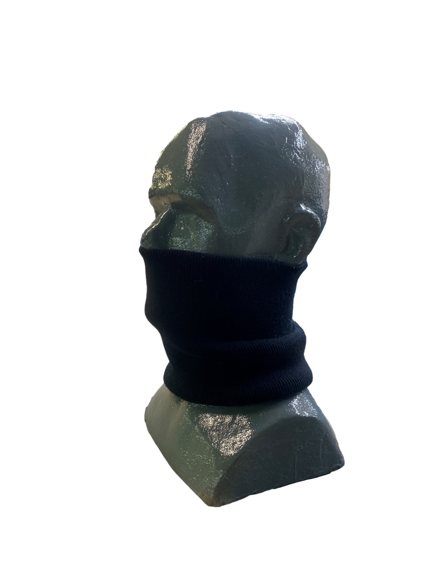 Double Knit Neck Warmer/Headband: Black / One Size