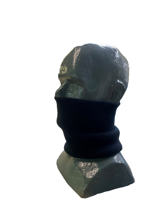 Double Knit Neck Warmer/Headband: Black / One Size