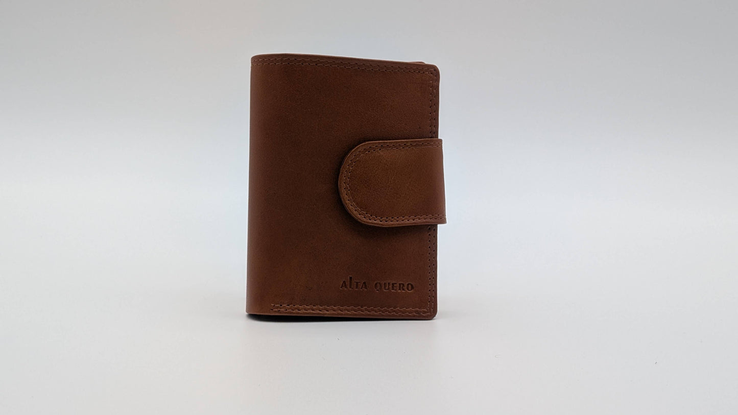 Genuine Leather wallet card holder RFID Protection Tan
