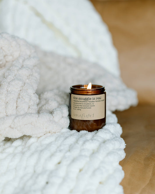 The snuggle is real soy wax candle