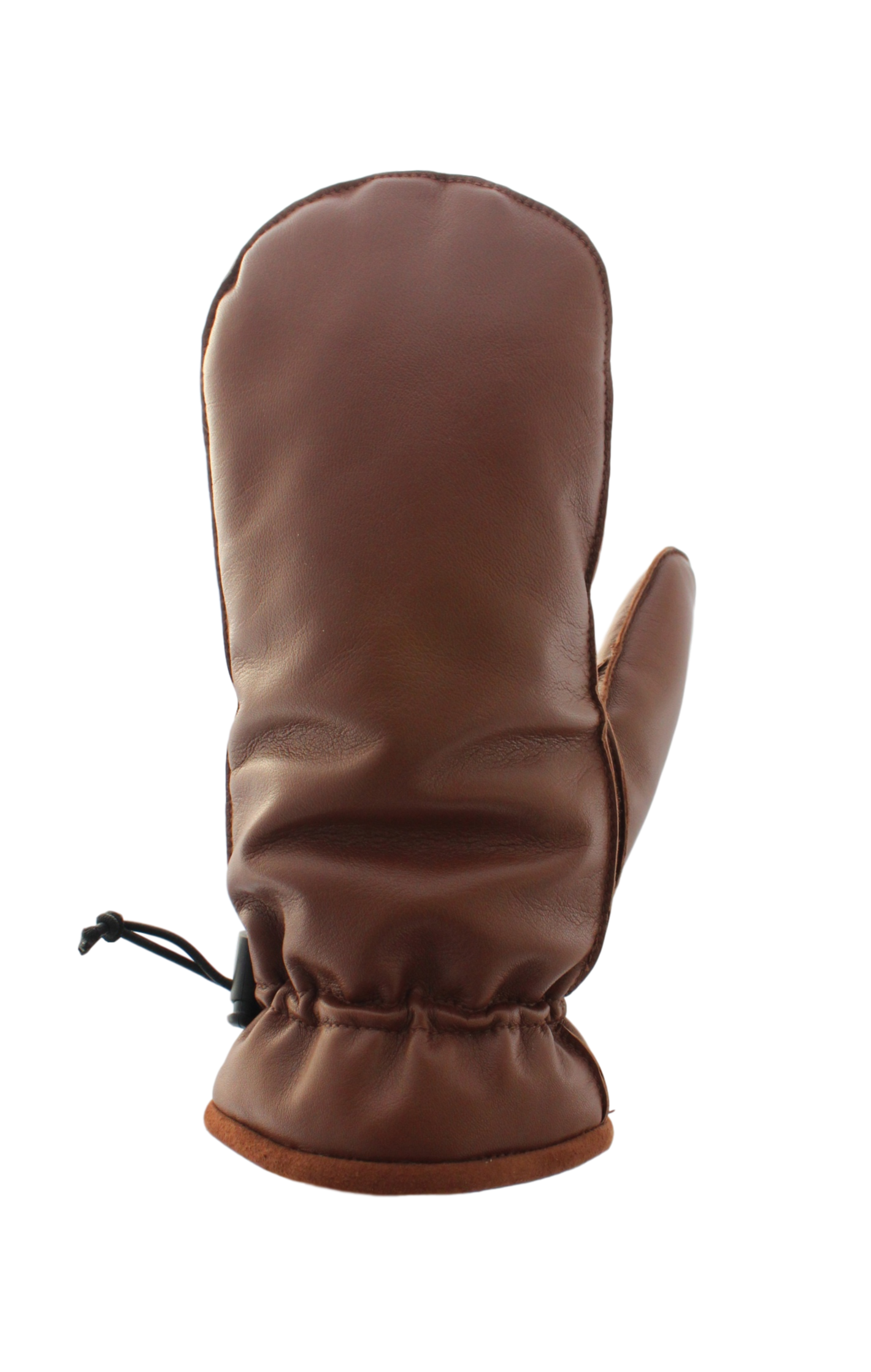 Men's Goatskin Leather Glitten in Black or Brown: Saddle / Extra Large