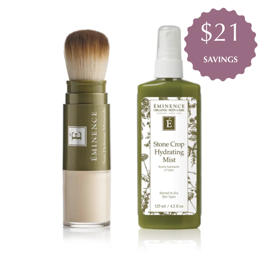 Eminence Organics Sun Defense Minerals Fair + Stone Crop Hydrating Mist Bundle