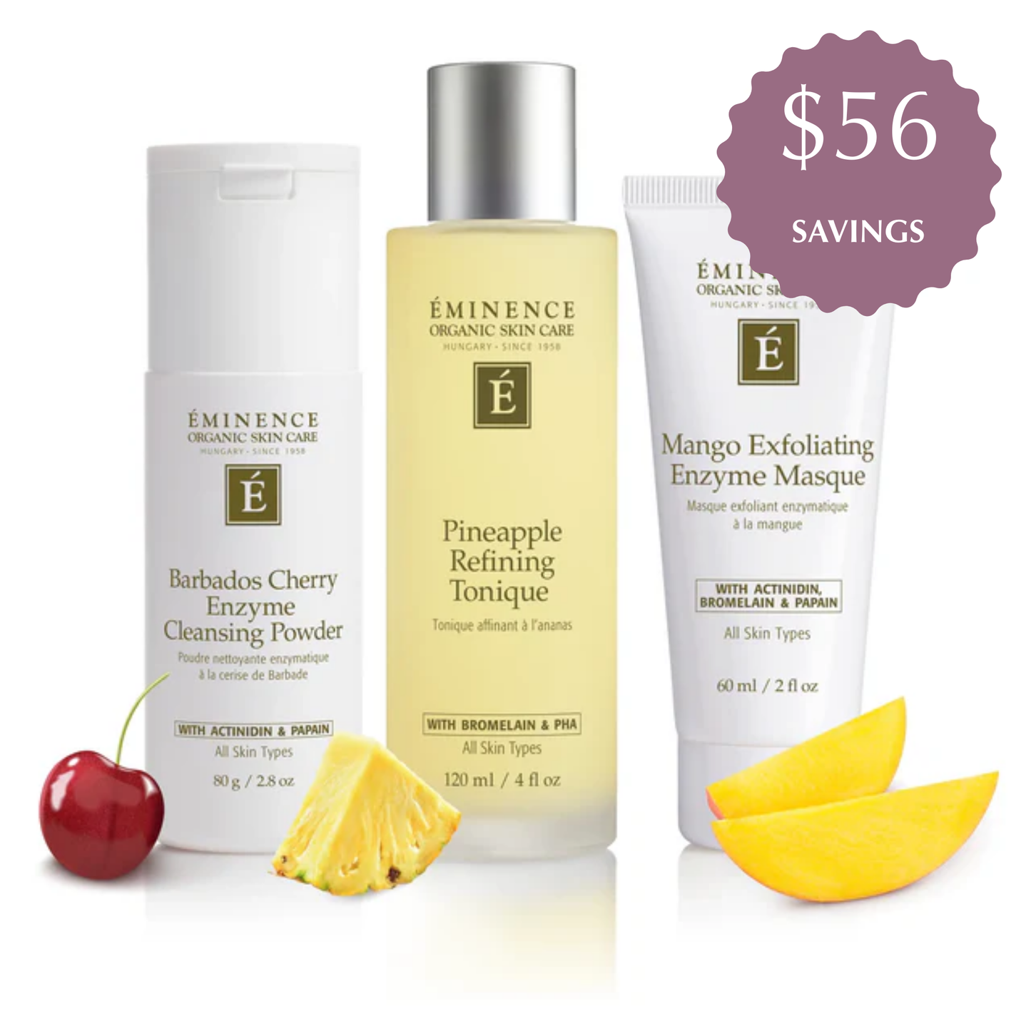 Eminence Organics Superfood Enzymes Trio Bundle