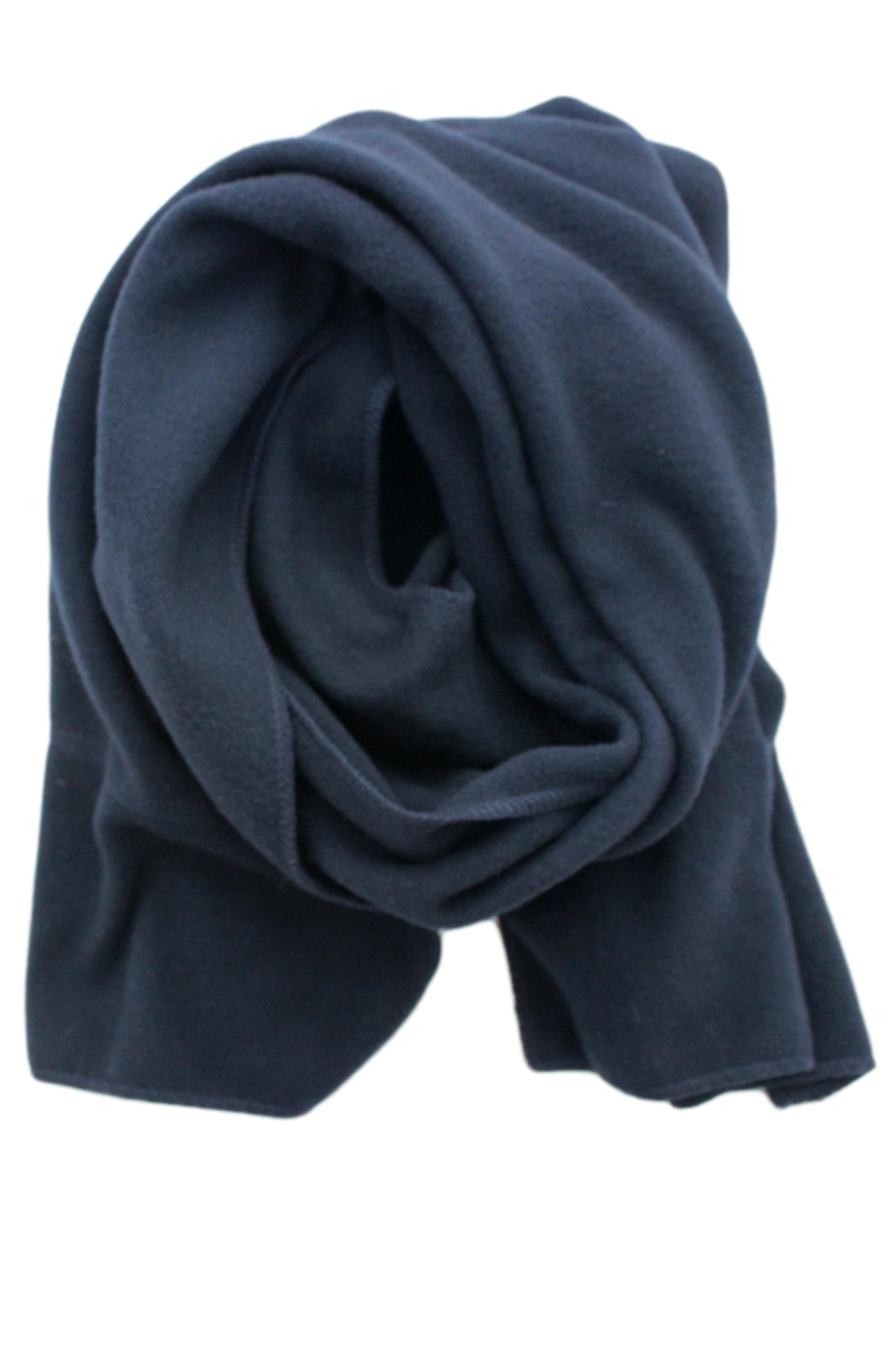 Anti Pilling Fleece Scarf in Black, Gray or Navy: Navy / One Size