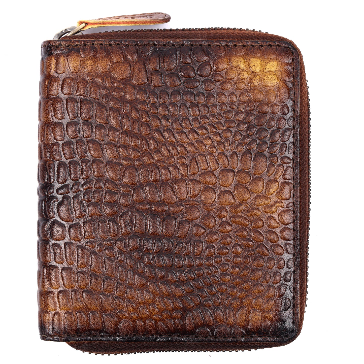 Leather wallet card holder RFID protection- Tan Brown