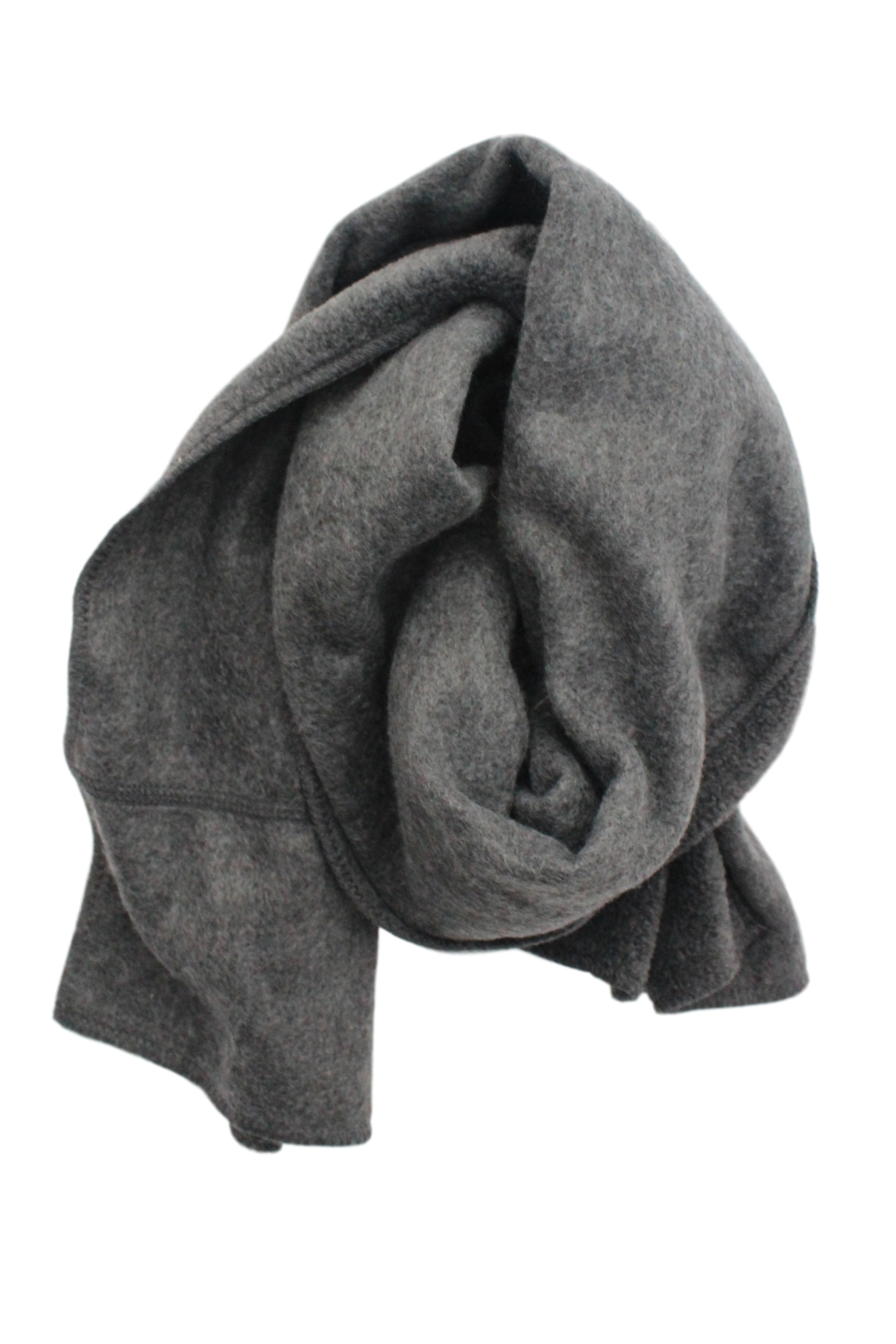Anti Pilling Fleece Scarf in Black, Gray or Navy: Navy / One Size