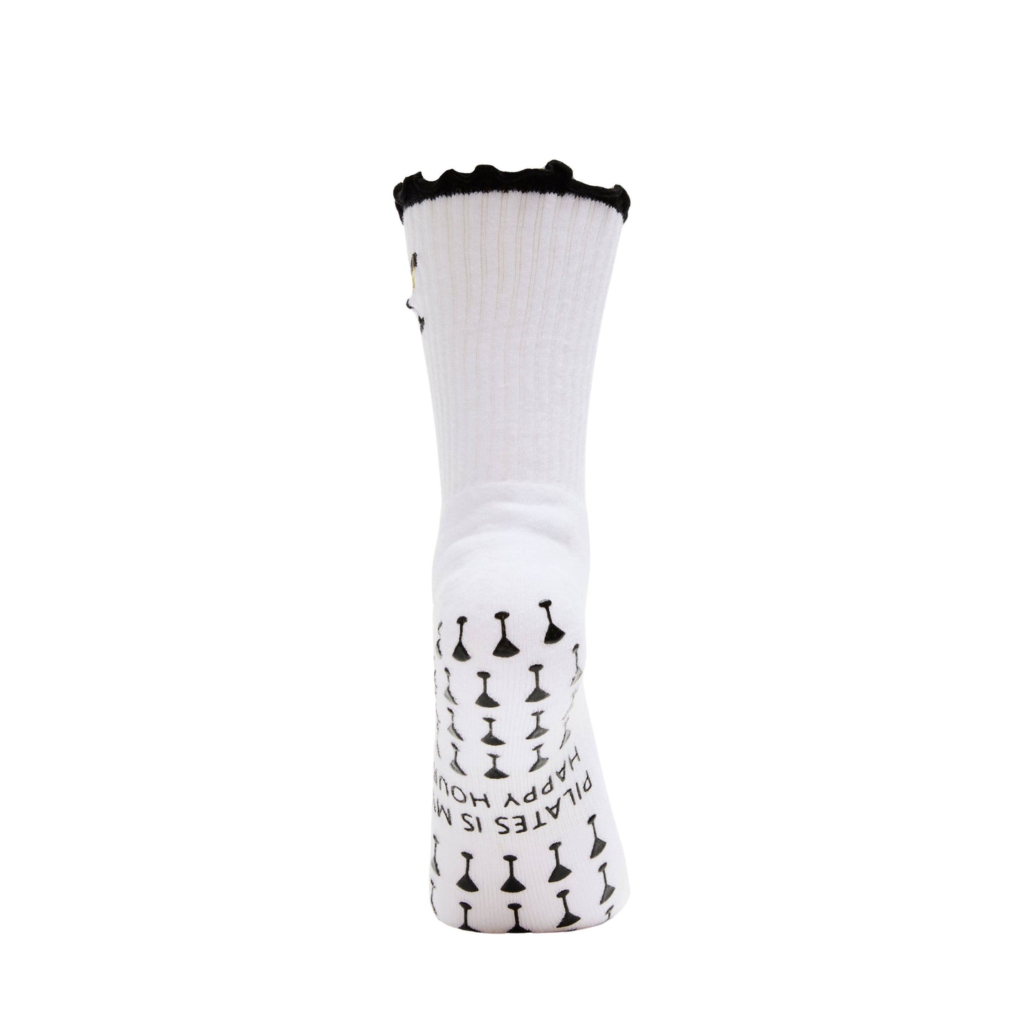 Pilates is my Happy Hour Martini Grip Socks: White / One Size