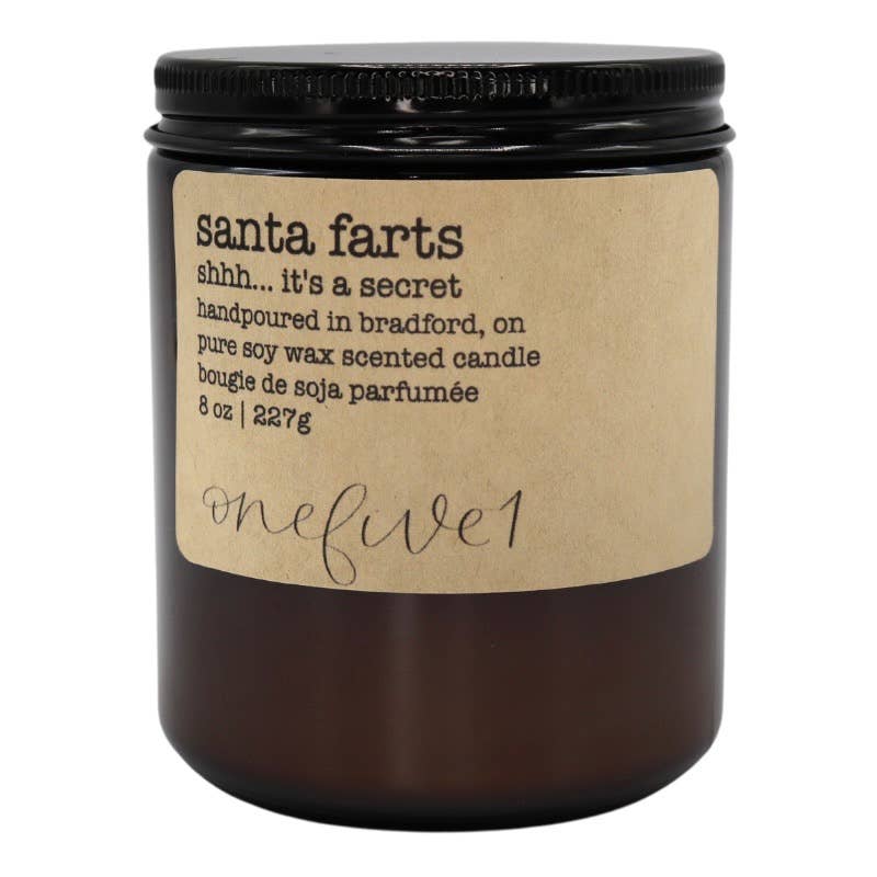 Santa farts- soy wax candle WINTER HOLIDAY