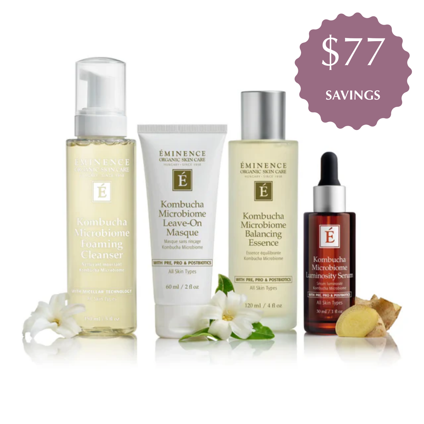 Eminence Organics Kombucha Microbiome Collection Bundle